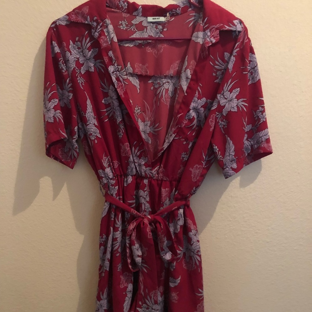 Hawaiian Print Romper